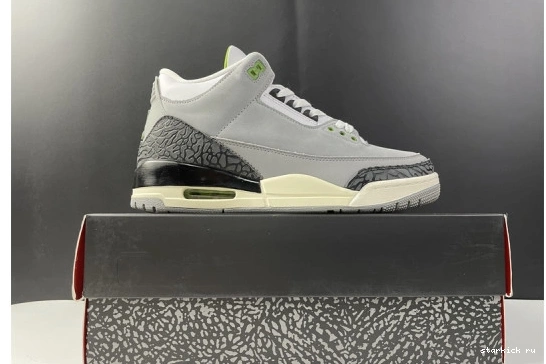 Chlorophyll Jordan Retro 3 136064-006 136064-006 Air 0429